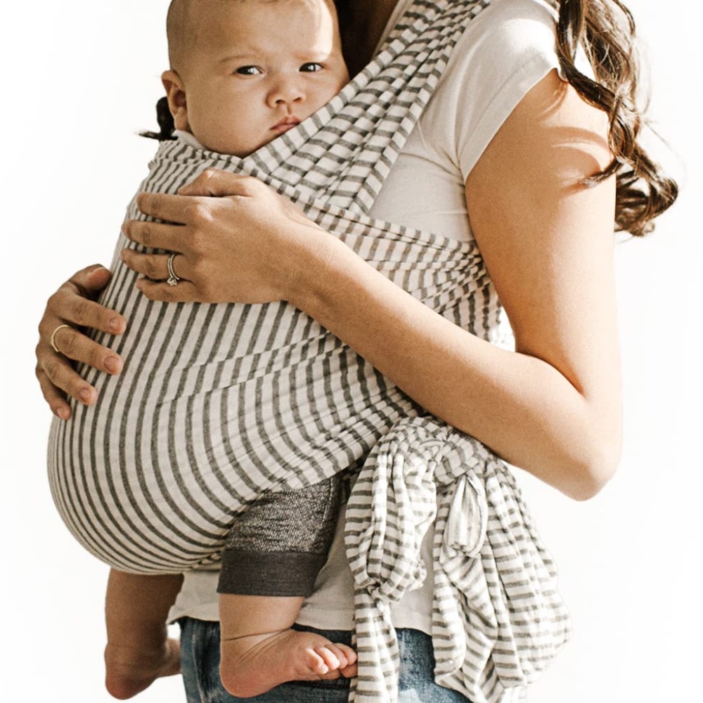 Solly Wrap Gray Stripe & Swaddle